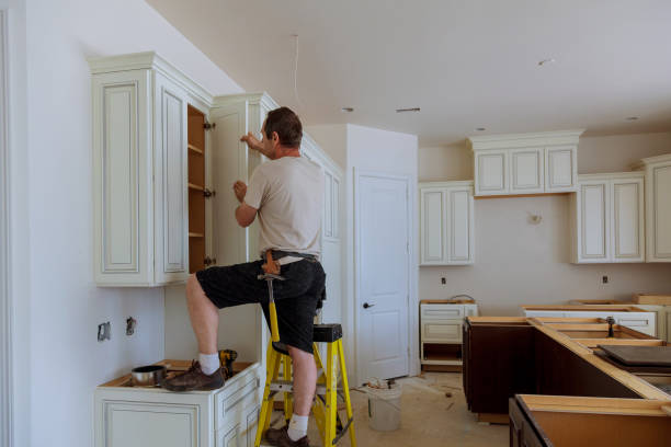 Open concept kitchen conversion in Wilson by JMT Kitchen Cabinet