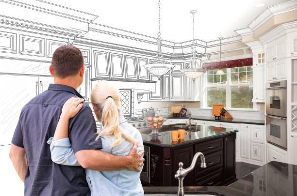 Custom kitchen cabinets installed in a Wilson home